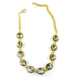 BOT150103-01GD/GD ROUND CRYSTAL LINKED BOOT CHAIN