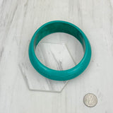 BRS230701-12                 Green turquoise stone bangle