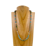 NKZ240414-12                19 inches muti color jasper round stone beads Necklace