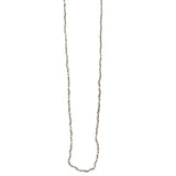 NKM160928-06  4MM MATT CRYSTAL HAND KNOTTED LONG NECKLACE