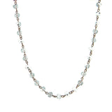 NKS170330-11  8MM CRYSTAL LINKED COLLAR NECKLACE