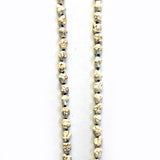 NKS160109-02LWHT TQ S Nuggets, Knotted Between Long Necklace