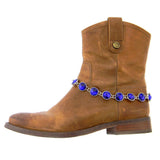 BOT150103-01RBUL ROUND CRYSTAL LINKED BOOT CHAIN