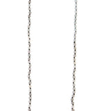 NKM160928-06  4MM MATT CRYSTAL HAND KNOTTED LONG NECKLACE