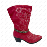 BOT230826-04      14 Inches long metal with clear AB crystal triangle chain boot chain