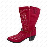 BOT230826-04      14 Inches long metal with clear AB crystal triangle chain boot chain