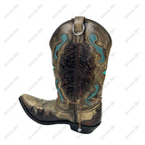 BOT260530-01-COPPER           Copper-tone metal chain with western design pendent Boot chain