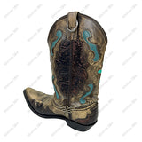 BOT260530-01-GOLD           Gold-tone metal chain with western design pendent Boot chain