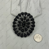 BPD240530-02-BLUE                    Silver metal with blue turquoise stone oval wild slider