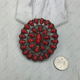 BPD240530-02-BLUE                    Silver metal with blue turquoise stone oval wild slider