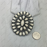 BPD240530-02-BLUE                    Silver metal with blue turquoise stone oval wild slider