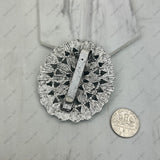 BPD240530-02-BLUE                    Silver metal with blue turquoise stone oval wild slider