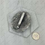 BPD240530-06                   Silver metal oval wild slider