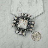 BPD251230-02-BLACK                     Silver metal with black and white stone cross western slider