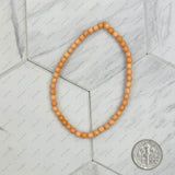 BR231216-01                   Orange stone beads bracelet