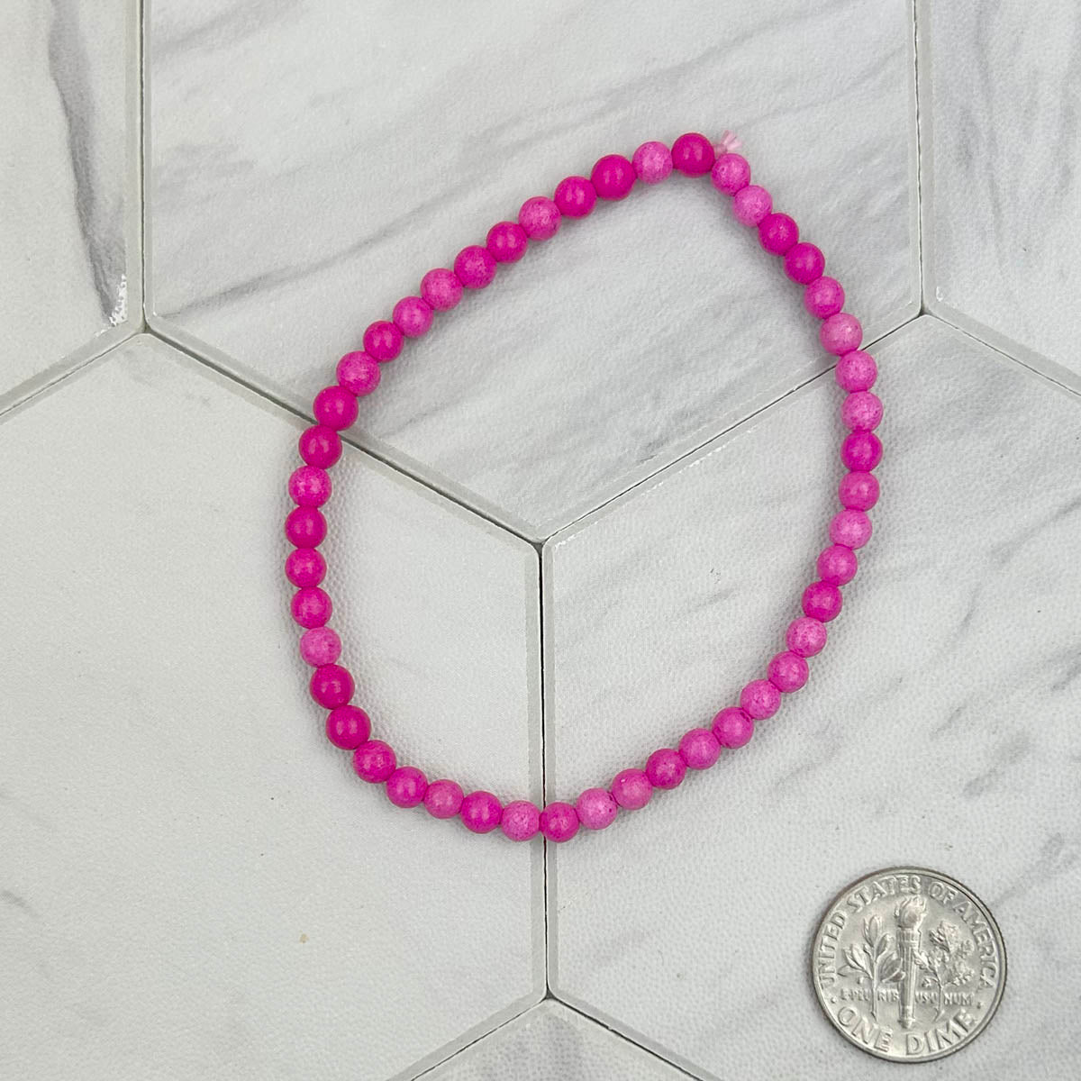 BR231216-01                   Orange stone beads bracelet
