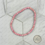 BR231216-01                   Orange stone beads bracelet