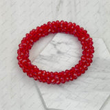 BR240106-16                         Blue crystal beads stretch bracelet