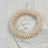 BR240106-22                        Red crystal beads stretch bracelet