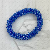 BR240106-28                       Red crystal AB beads stretch bracelet