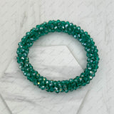 BR240106-28                       Red crystal AB beads stretch bracelet