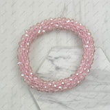 BR240106-28                       Red crystal AB beads stretch bracelet