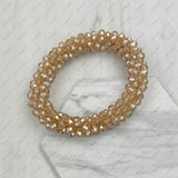 BR240106-28                       Red crystal AB beads stretch bracelet