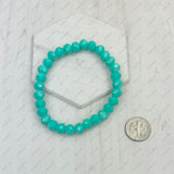 BR240713-01                   Clear AB face cut crystal Beads stretch Bracelet