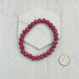 BR240713-01                   Clear AB face cut crystal Beads stretch Bracelet