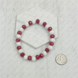 BR240713-25                  Brown AB face cut crystal Beads stretch Bracelet