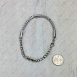BR251127-10                     Silver stainless steel Bracelet