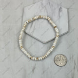 BR251230-28              4mm orange abacus stone stretch Bracelet