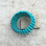 BRS230701-07       Blue Turquoise Bracelet