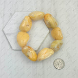 BRZ240708-01                       Blue jade stone nuggets bracelets