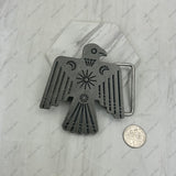 BUC200330-03              Large Silver metal Eagle Belt buckle