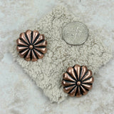 ER210920-01-COOPER    Cooper concho post Earrings
