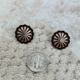 ER210920-02-COOPER     Cooper concho post Earrings