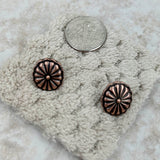 ER210920-05-COOPER    Cooper concho post Earrings