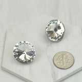 ER240810-01                 Clear crystal diamond Earring