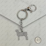 KCS230816-08          Clear crystal sheep keychain