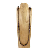 NKS230603-68-COOPER      60 Inches 6mm cooper Navajo pearl bead Necklace