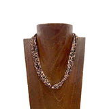 NKS251012-08-BLACK             16'' L Silk feeling scarf Necklace (Copy)