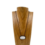 NKY220530-05CP-BLUE                                22'' Copper metal chain with blue turquoise pendent Necklace