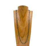 NKY250121-65          30 inches silver metal chain Necklace