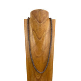 NKY250121-91               33 inches 8mm flat copper Navajo pearl beads Necklace