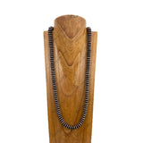 NKY250121-93           33 inches 14mm flat copper Navajo pearl beads Necklace