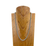 NKY250308-15             23 inches Silver metal chain Necklace