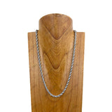 NKY250308-16                       23 inches Silver metal chain Necklace