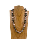 NKY250622-05                 20’' copper Navajo pearl beads Necklace