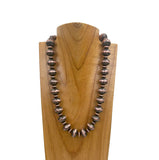 NKY250622-05                 20’' copper Navajo pearl beads Necklace